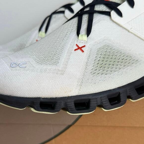 On Cloud X 3 Ivory Flame/White Men Running Sneakers- SZ 12 main image 5